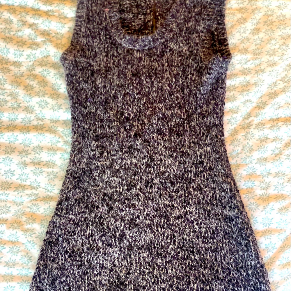 Sleeveless sweater dress